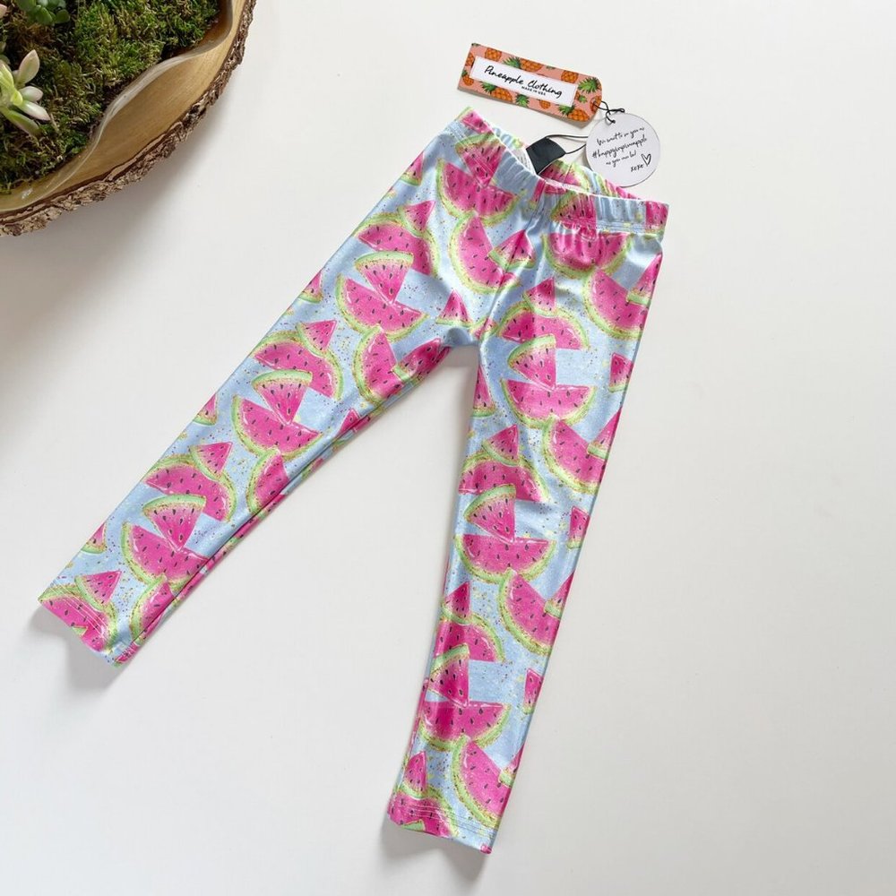 • NEW • Pineapple Clothing Watermelon Leggings •